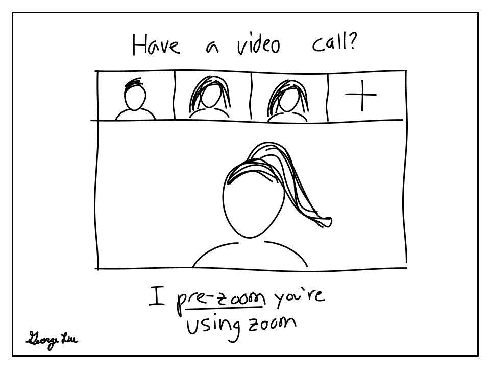 Cover photo for Punderline 38: Zoom and video conferences Cover photo for Punderline 38: Zoom and video conferences